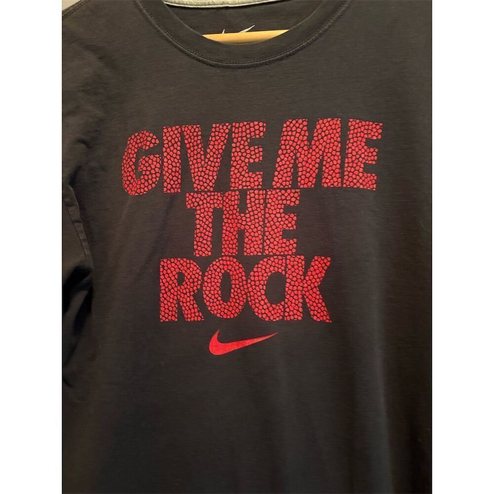 *3/$15 Nike Men's "Give Me The Rock" Graphic Basketball T-Shirt Blue Medium - Picture 2 of 7